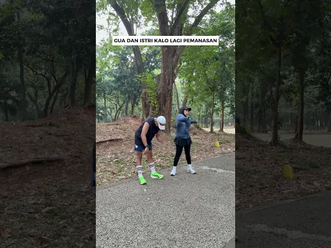 Atlet profesional pemanasan VS gua pemanasan 😅 #shorts