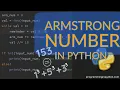 How to check whether a number is an Armstrong number or not in Python
