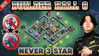 UNBEATEN BUILDER HALL 8 BEST BH8 BASE WITH LINK REPLAY TOP10 BH 8 BASE UPDATE