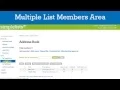 Simplelists Membership Area Overview - Part 2 Multiple List Accounts