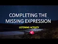 Completing the missing expression