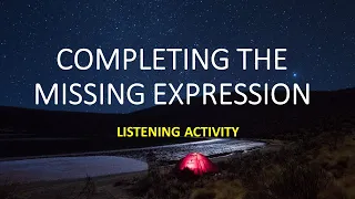 Completing the missing expression