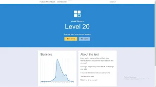 Human Benchmark - Visual Memory