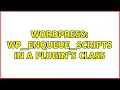 Wordpress wp - enqueue
