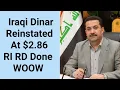 Lagu WOOW🔥Iraqi Dinar Reinstated Internationally RI RD Done Fully | Full Statement President Donald Trump