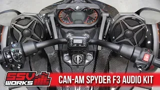SSV Works Can-Am Spyder F3 2-Speaker Kit