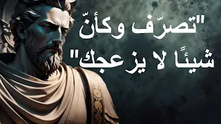 تصرّف وكأنّ شيئًا لا يزعجك | 11 درسًا من الفلسفة الرواقية لتصبح لا يتزعزع
