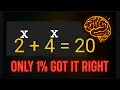 Solve 2 x 4 x 20 Step-by-Step Math Olympiad Challenge StepX