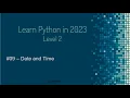 Learn Python in Arabic Data and Time