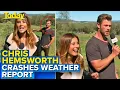 Video di Chris Hemsworth crashes live TV weather report | Today Show Australia