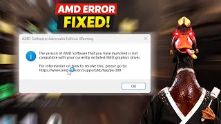 Fix The Version of AMD Software You Have Launched is Not Compatible Error