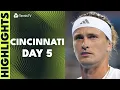 Zverev Faces Atmane Jodar Cobolli Fils Feature Cincinnati 2026 Day 5 Highlights