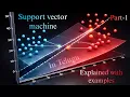 Support Vector Machine Part-1 In-depth explanation in Telugu ML playlist Trignanam
