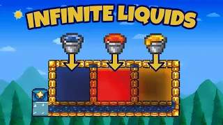 How to Duplicate Infinite Water Honey and Lava in Terraria