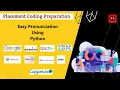 Easy Pronunciation Using Python Placement Coding Questions Placement Preparation