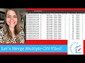 How to Merge multiple CSV lists into 1 Master CSV List using a MacBook