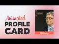 Profile Card Hover Effect using HTML CSS