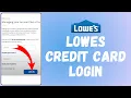 Lowes Credit Card Login 2024 How to Sign In Lowes Credit Card
