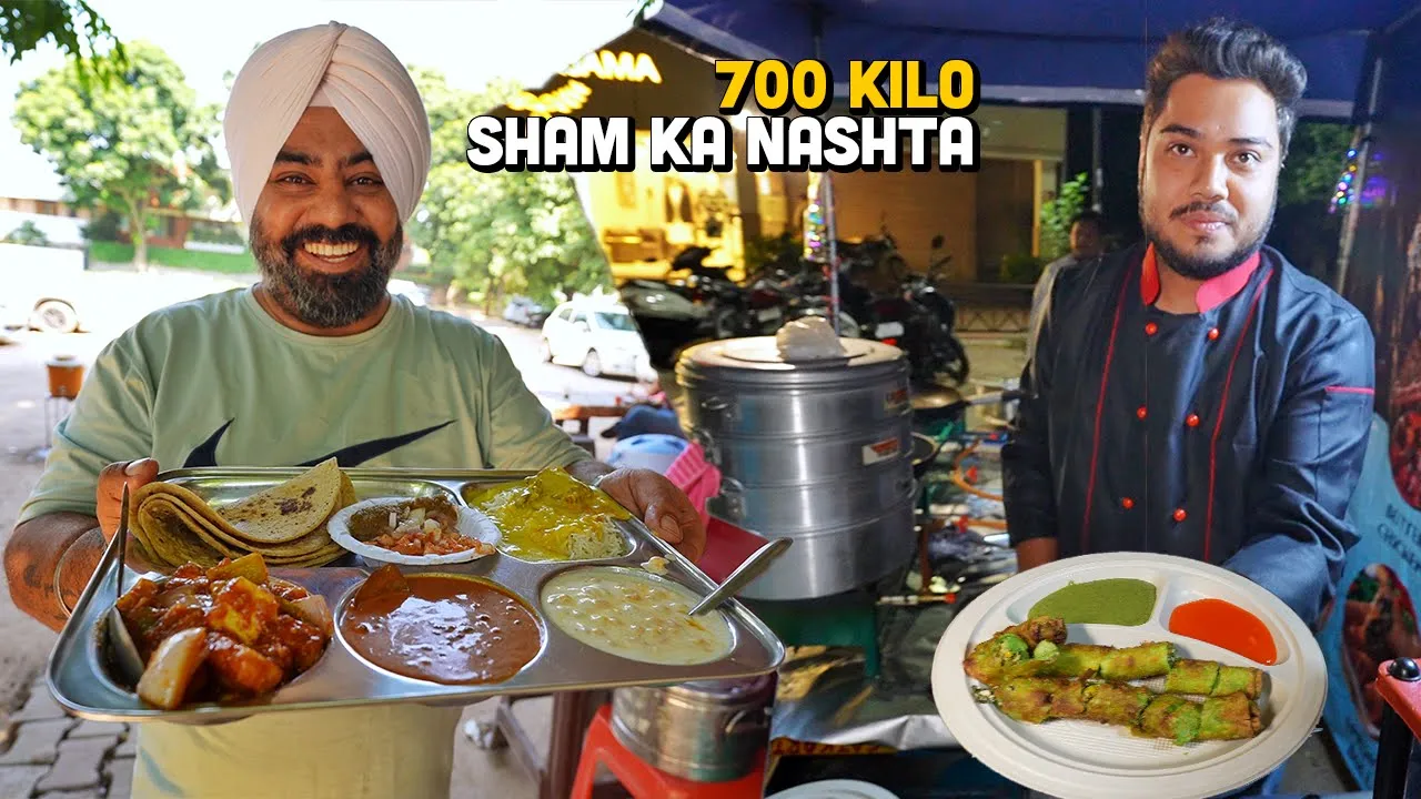   Indian Street Food  Crorepati Sardarji ka Dhaba, 2 Engineers sell Momo, 1.5 KG World Cup