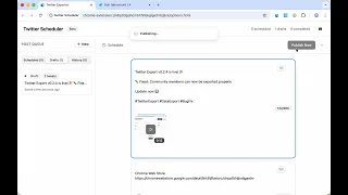 X Twitter Scheduler - Publish Draft