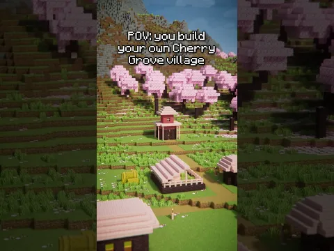 The Bonsai Bungalow! #minecraft #minecraftbuilding #shorts