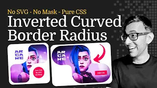 Inverted Curved Border Radius - No Mask No SVG