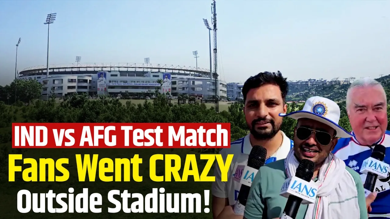 India vs Afghanistan Test: Fans Flood New Chandigarh Stadium | Crazy Cricket Fever Ahead Of Match