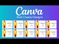 Bulk Create Designs with Canva Sheets Tutorial for Teachers