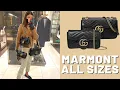 Gucci Marmont Bag all sizes comparison