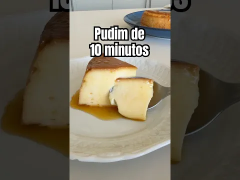Pudim lisinho e cremoso em 10 minutos. #receita #pudim