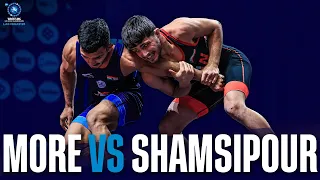 INDIA’S GIANT KILLER! Vishvajit MORE 🇮🇳 takes out world champion Armin SHAMSIPOURHAJI (IRI)