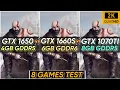 GTX 1650 vs GTX 1660 SUPER vs GTX 1070 Ti 8 Games Test How Big The Difference 1440P - 2K