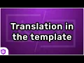 Transloco Guide - Translation in the template