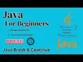 18 Java for beginners Break Continue Statement Sinhala