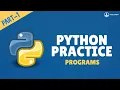 Python Practice Programs Part - 1 Tech Cookie