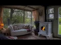 Download Lagu The Peace Of Rain🌧️: Sleep Well In A Log Cabin With The Sound Of Rain Falling And A Crackling Fire