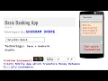 Basic Banking App Internship Task1 The Spark Foundation