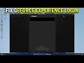 How To Fix Unable To Login to GeForce Experience - Easy Fix