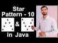 Star Pattern - 10 Program Logic in Java by Deepak