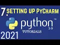 Python 3 9 Tutorials Downloading and Setting up Pycharm Python For Beginners Python Tutorial