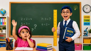 👩‍🏫🧮 سيلينا وحسونا مع معلمة الرياضيات! | حصة ممتعة ومفاجآت رائعة 📚✨