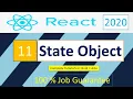 11 State Object In React React tutorials 2020