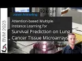 Attention-based Multiple Instance Learning for Survival Prediction on Lung Cancer Tissue Microarrays