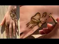 Cute Bow Style Henna Design Mehndi Design