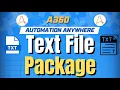 Master Text File Automation in 15 Minutes Automation Anywhere A360 Tutorial