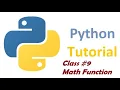 Python Tutorial Math module in Tamil