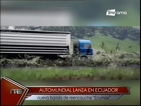 Automundial lanza en Ecuador nueva banda de reencauche Ecumax