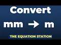 How to convert millimeters to meters Physics Practice Problem