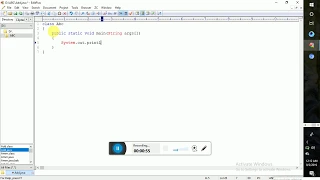 Java program to Print message