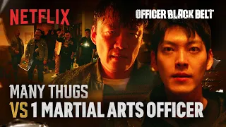 Kim Woo Bin Is Ambushed By A Group Of Thugs Officer Black Belt Netflix ENG SUB 